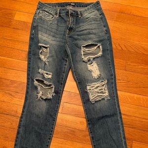 Fashion nova distressed jeans